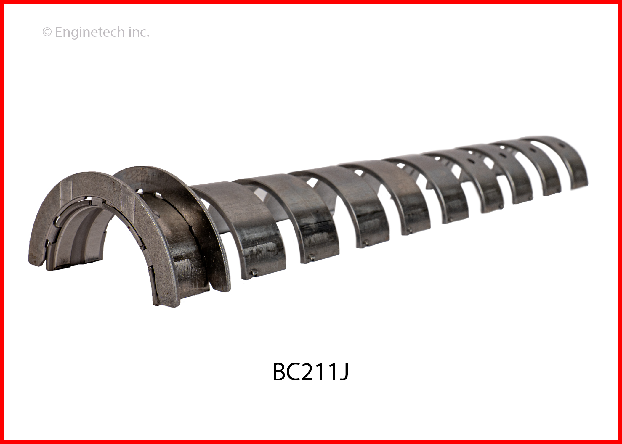 Enginetech Engine Full Crankshaft Main Bearing Set - BC211J010